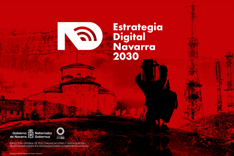 Fotografía de la portada del Plan Estratégico digital Navarra 2030