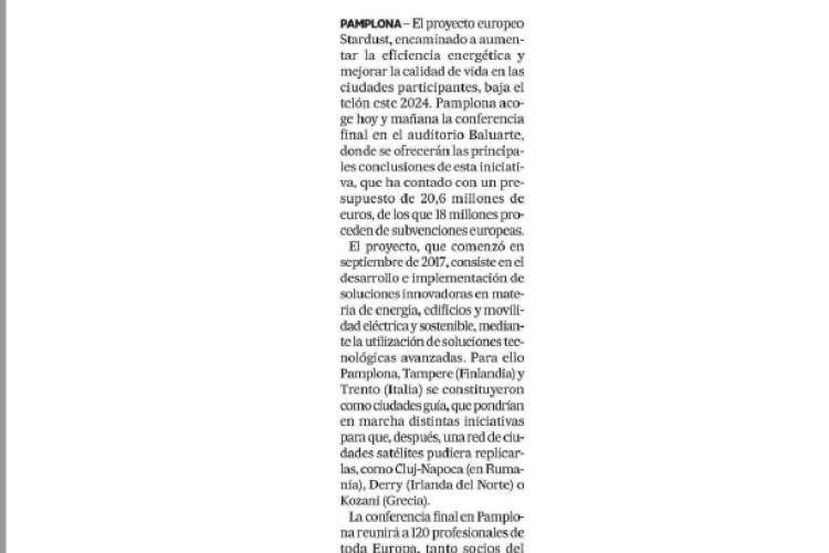 Fotografía del pantallazo de la noticia en la edición impresa del Diario de Noticias 