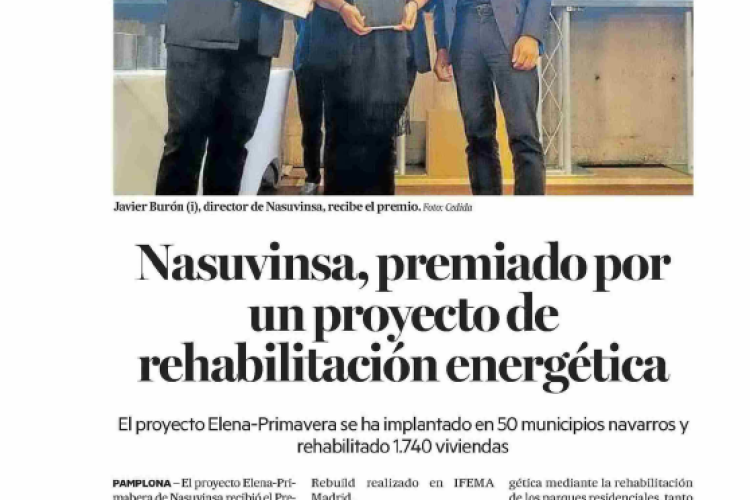 Fotografía del pantallazo de la noticia en la edición impresa del Diario de Noticias 