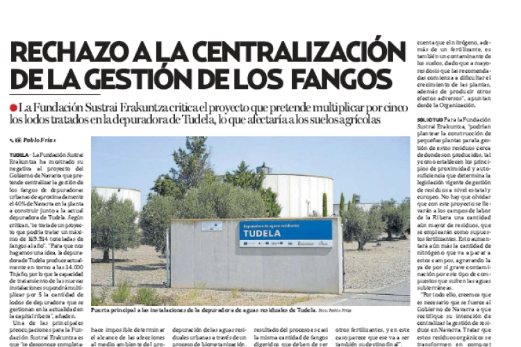 Fotografía del pantallazo de la noticia en la edición impresa de Diario de Noticias