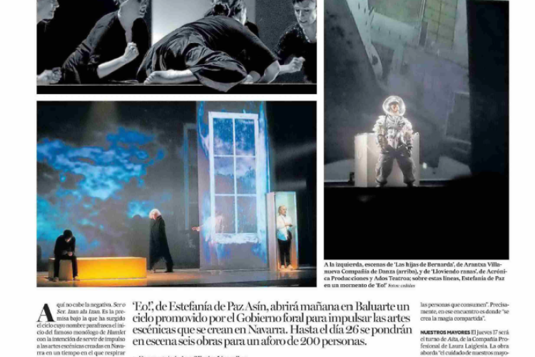 Noticias en la edición impresa del Diario de Noticias