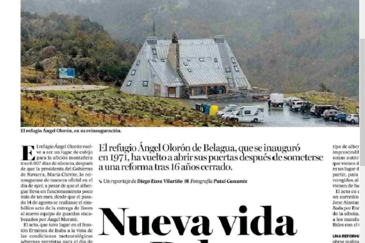 Noticia en la edición impresa del Diario de Noticias