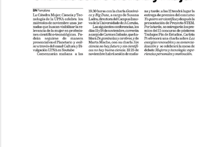 Noticia en la edición impresa del Diario de Navarra