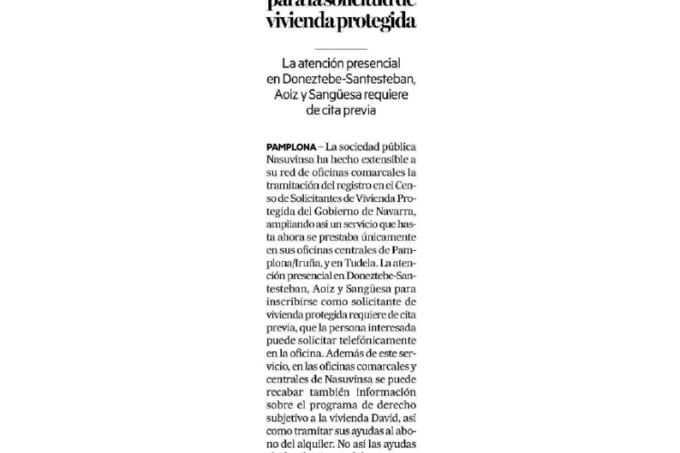 Fotografía del pantallazo de la noticia en la edición impresa del Diario de Noticias.