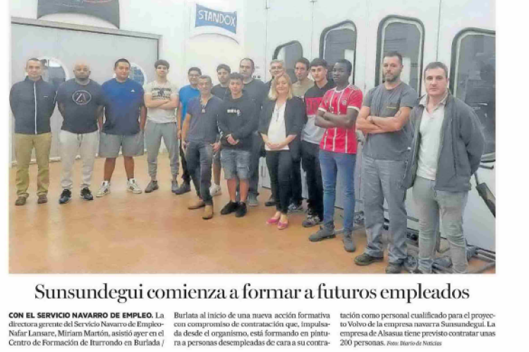 Fotografía del pantallazo de la noticia en la edición impresa del Diario de Noticias