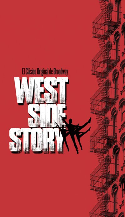 Cartel promocional del musical «West Side Story»