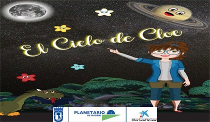 Cartel promocional de «El cielo de Cloe», y cielo en directo