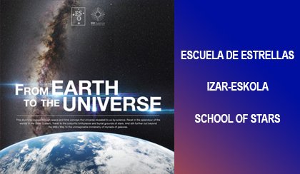 Cartel promocional de la formación  «De la Tierra al Universo»