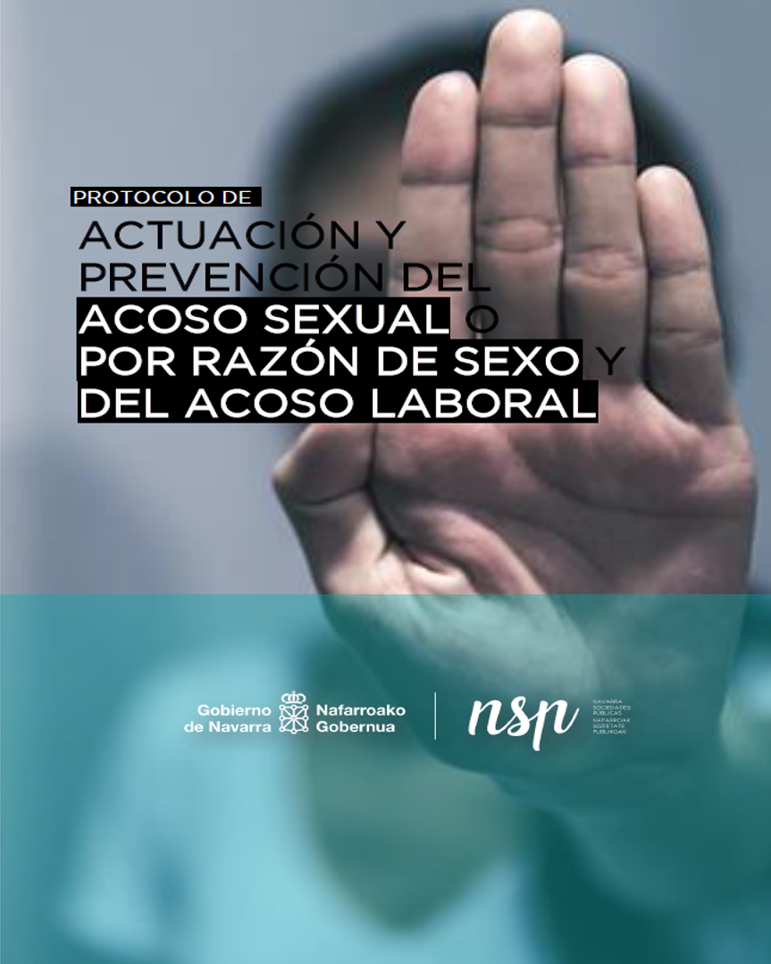 Fotografía de la portada del plan de actuación y prevención de acoso sexual.