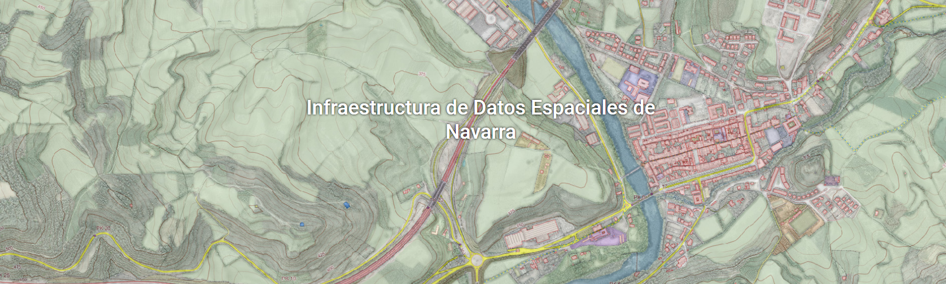 Fotografía del portal de la Infraestructura de Datos Espaciales de Navarra.