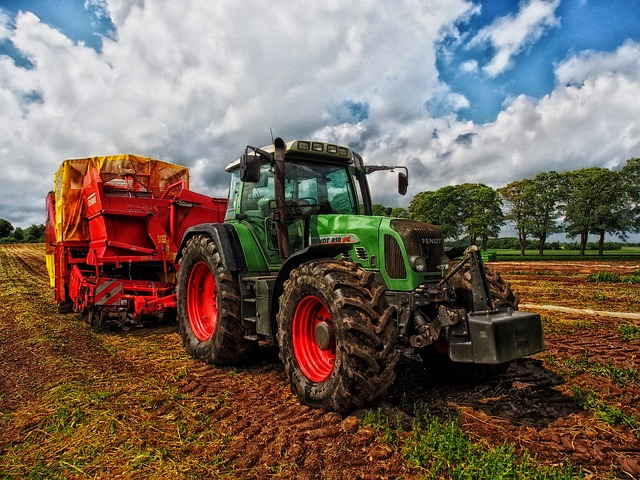 Fotografía de un tractor