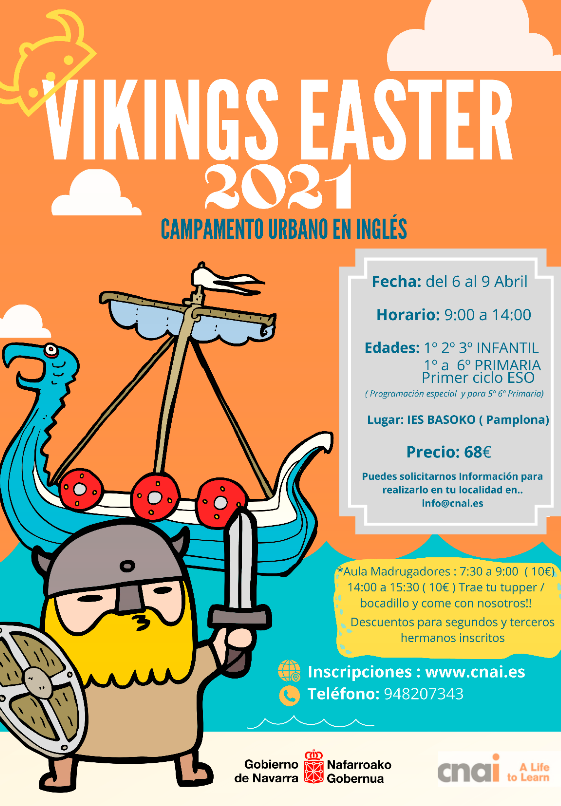 Fotografía del cartel promocional donde sale un vikingo y un barco navegando. 