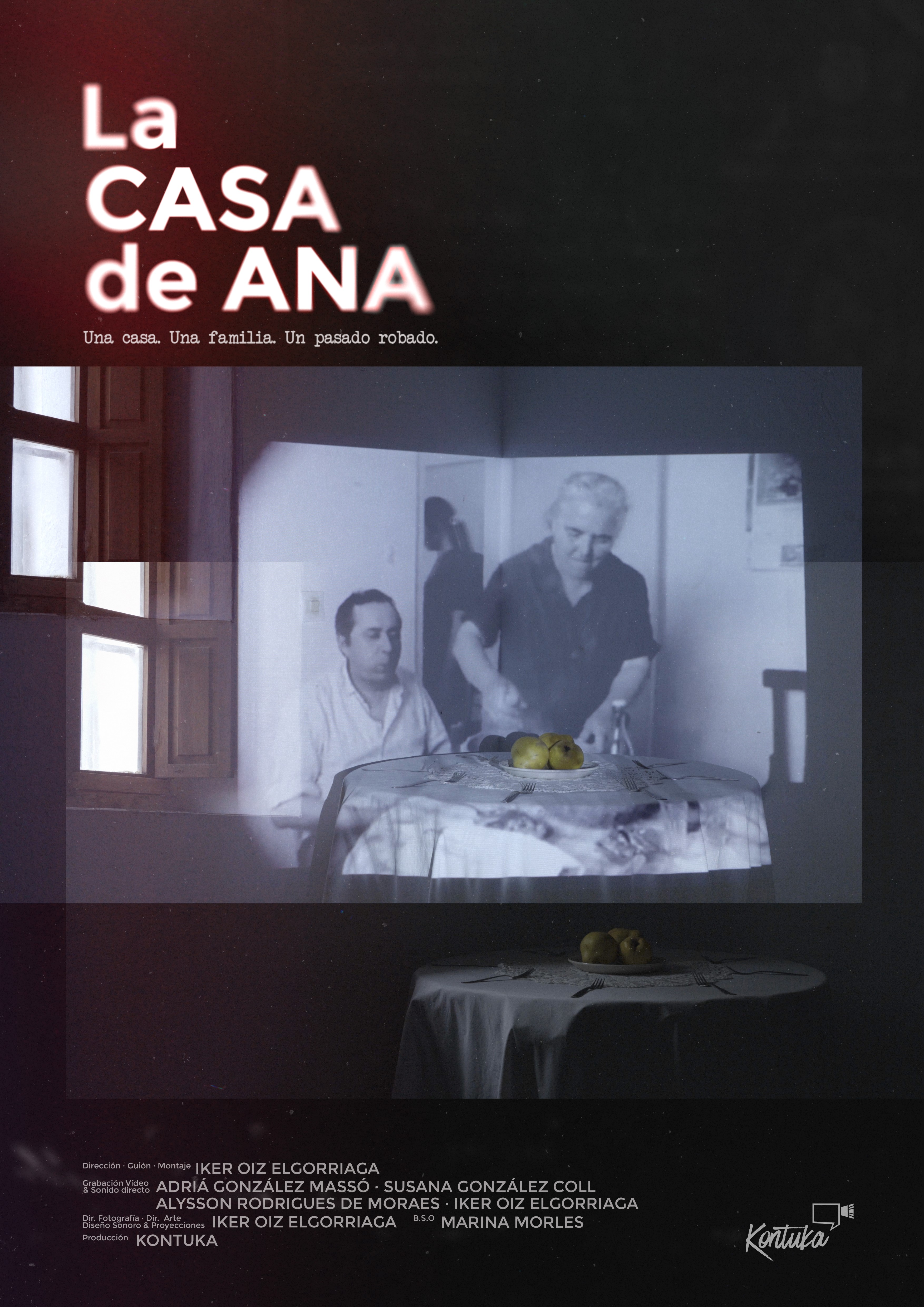 Fotografía del cartel de la Casa de Ana, uno de los cortos seleccionados. 