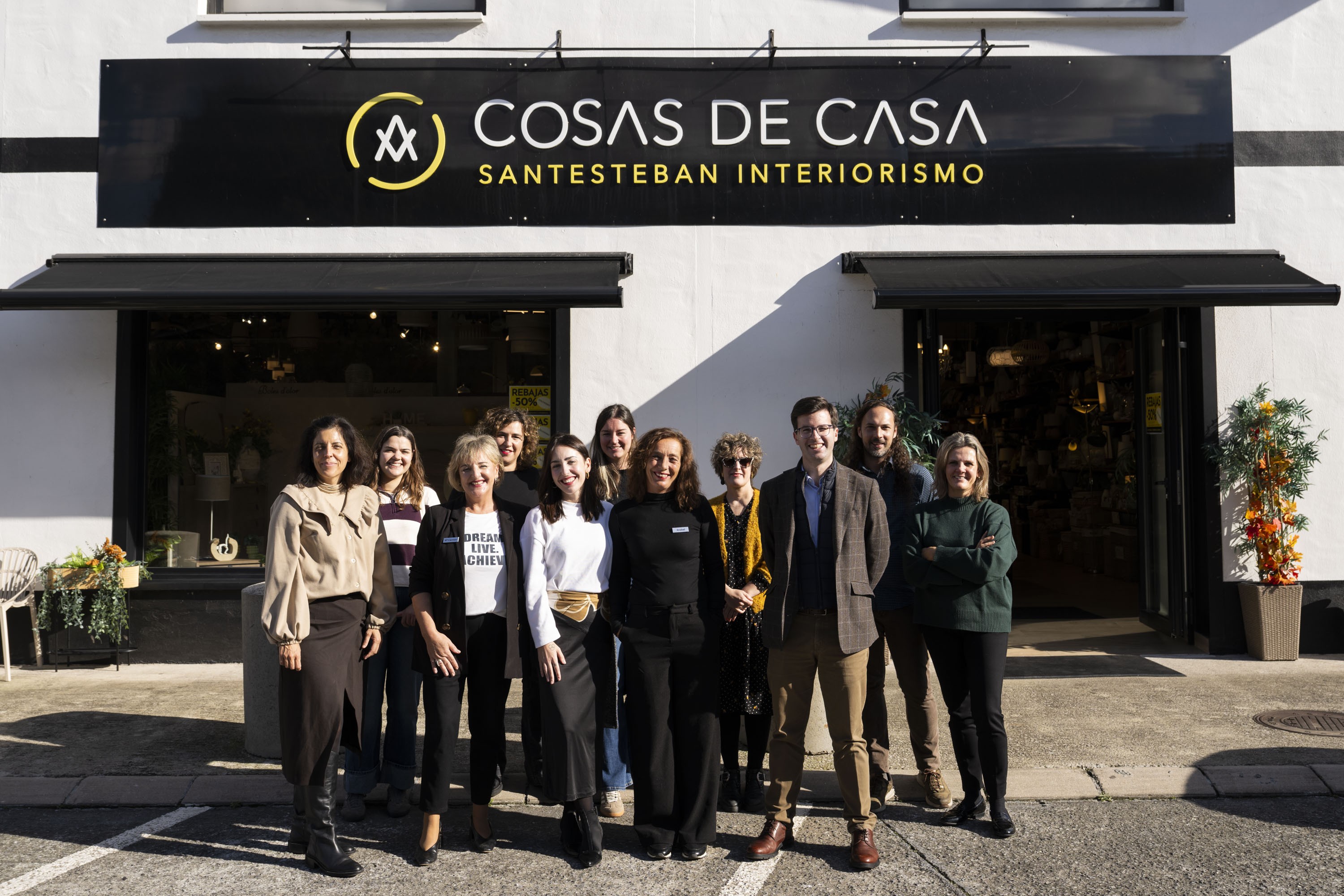 Fotografía de un momento de las visitas a los comercios