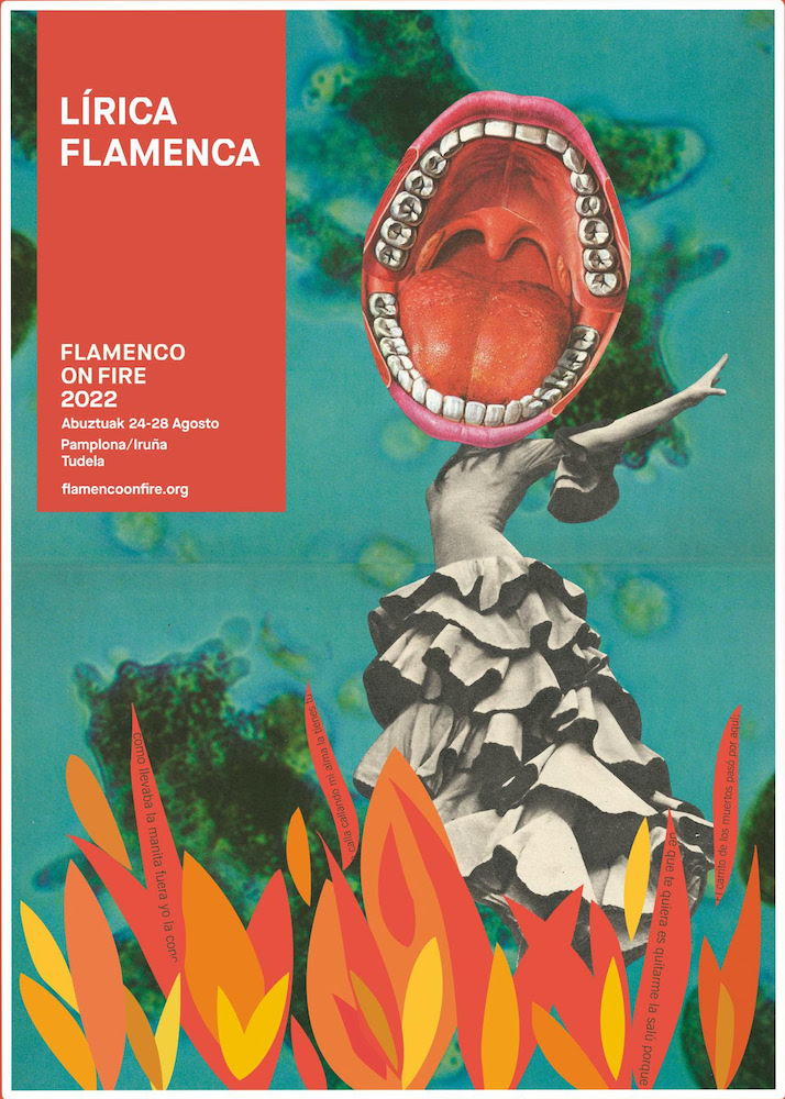 Fotografía del cartel promocional del festival Flamenco On Fire