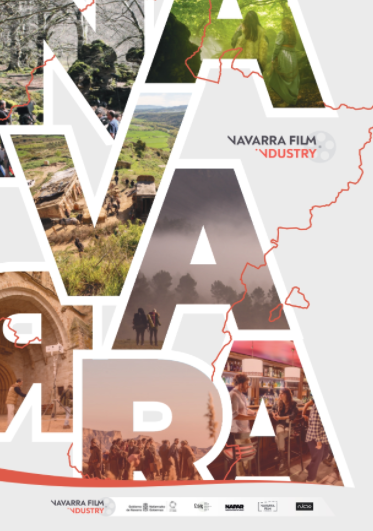 Fotografia de un cartel de Navarra Film Commission