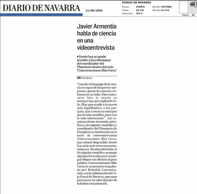 Fotografía de la noticia en Diario de Navarra