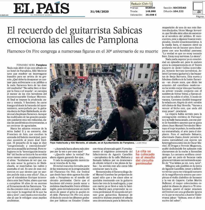 Recorte de la noticia publicada en la edición impresa de El País