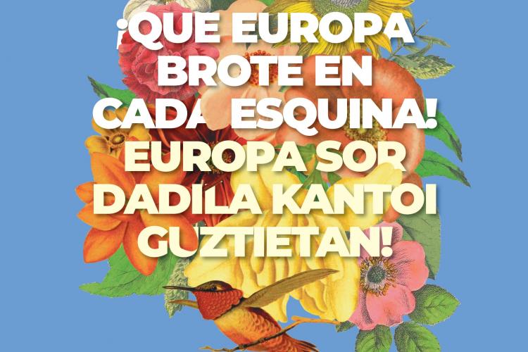 Fotografia del Cartel de la Semana de Europa en Navarra