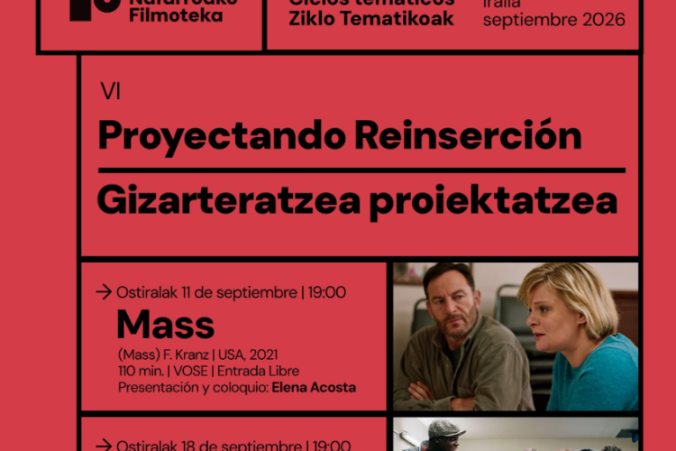 Fotografía del cartel del ciclo de cine