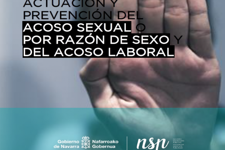 Fotografía de la portada del plan de actuación y prevención de acoso sexual.