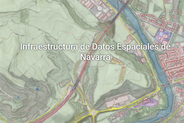 Fotografía del portal de la Infraestructura de Datos Espaciales de Navarra.