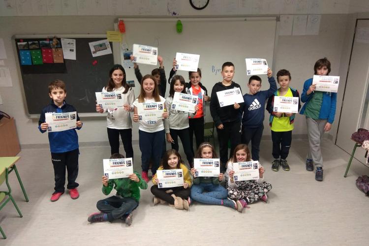 Alumnos participantes en la edición 2018 de estos cursos de inmersión lingüística en Navidad.