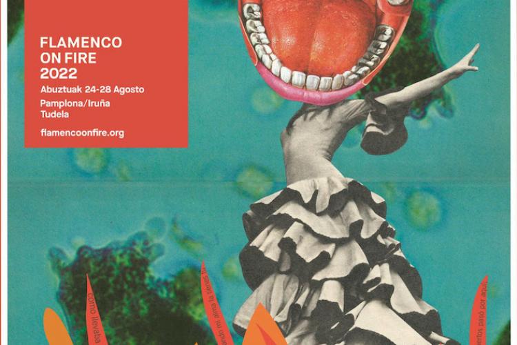 Fotografía del cartel promocional del festival Flamenco On Fire
