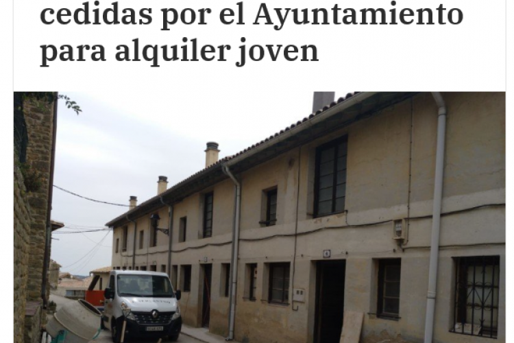 Fotogragía del pantallazo de la noticia en la edición online de Pamplona Actual