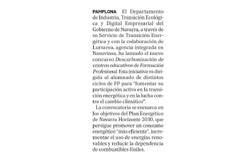 Fotografía del pantallazo de la noticia en la edición impresa del Diario de Noticias 