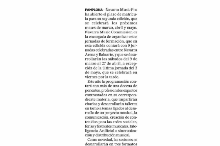 Fotografía del pantallazo de la noticia en la edición impresa del Diario de Noticias 