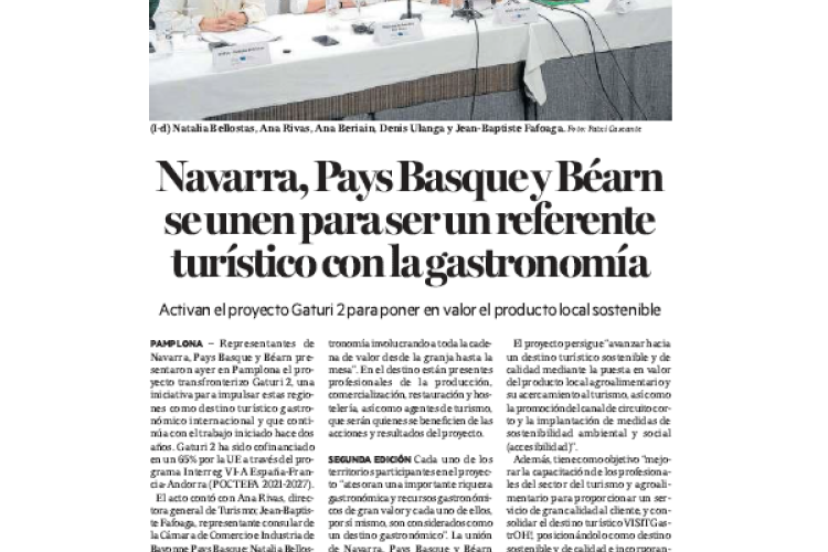 Fotografía del pantallazo de la noticia impresa en Diario de Noticias