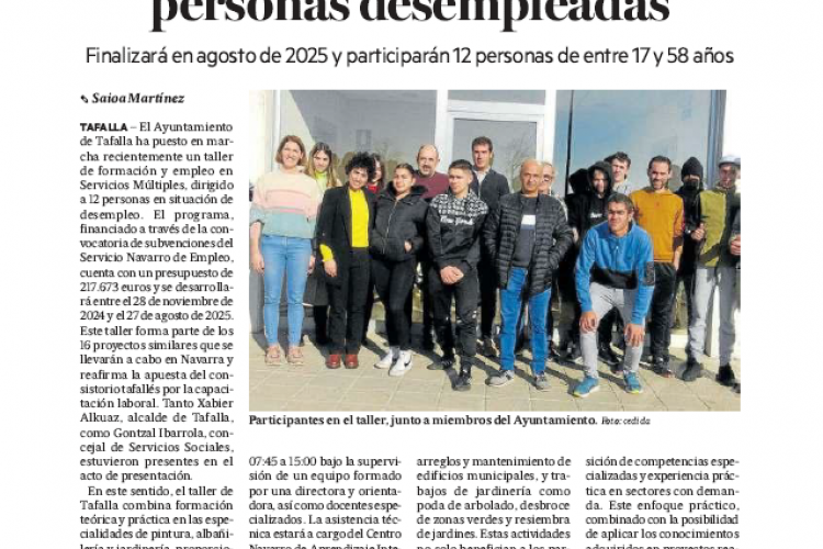 Fotografía del pantallazo de la noticia en la edición impresa de Diario de Noticias