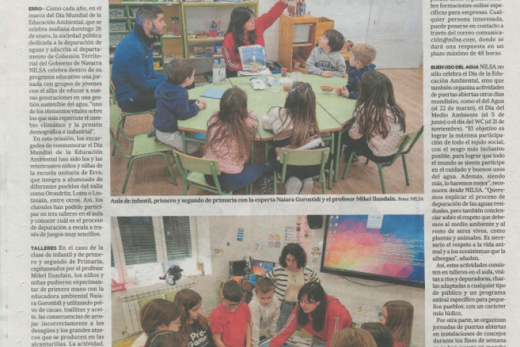Fotografía del pantallazo de la noticia en la edición impresa de Diario de Noticias