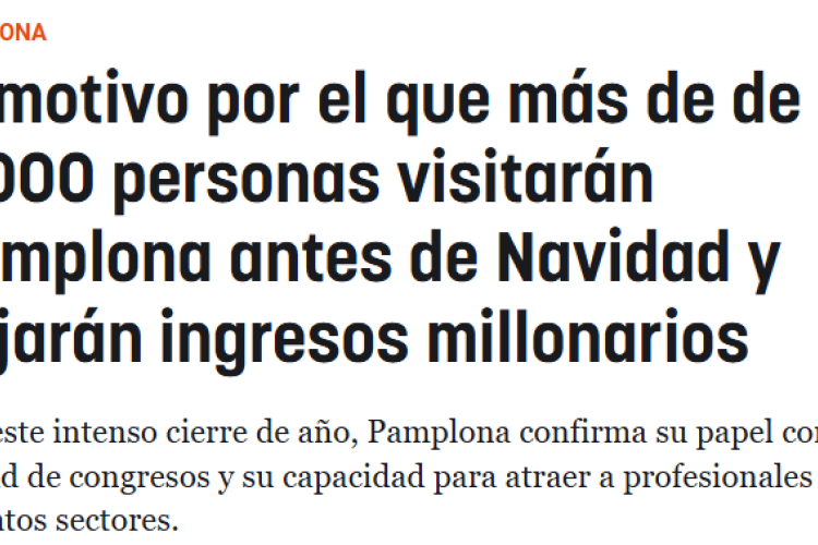 Fotografía del pantallazo de la noticia en la edición online de Navarra.com