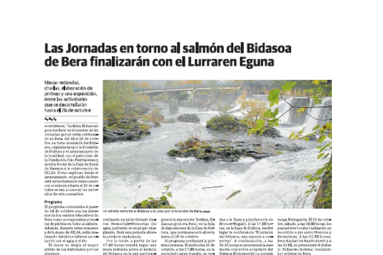 Fotografía del pantallazo de la noticia en la edición impresa de Diario Vasco