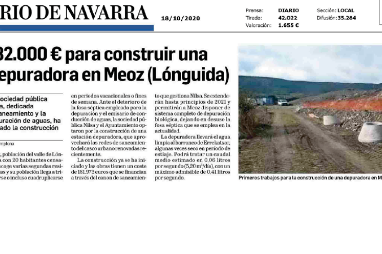 Noticia en la edición impresa del Diario de Navarra