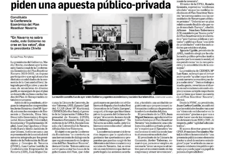 Noticia en la edición impresa del Diario de Navarra