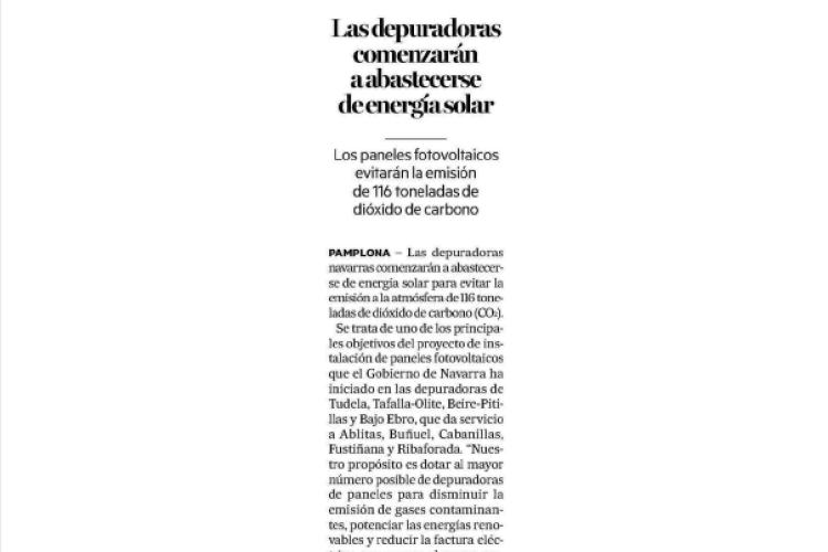 Noticia en la edición impresa del Diario de Noticias