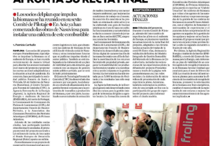 Noticia en la edición impresa del Diario de Noticias