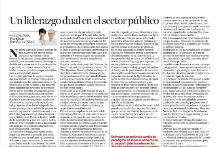 Noticia en la edición impresa del Diario de Noticias