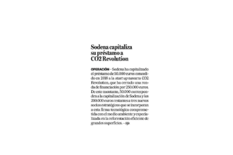 Fotografía del pantallado de la noticia en la edición impresa del Diario de Noticias