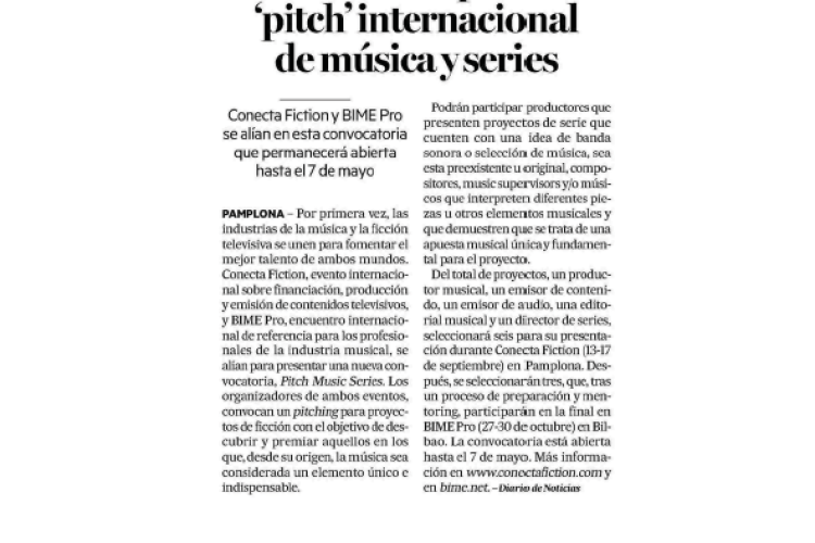 Fotografía del pantallazo de la noticia en la edición impresa del Diario de Noticias