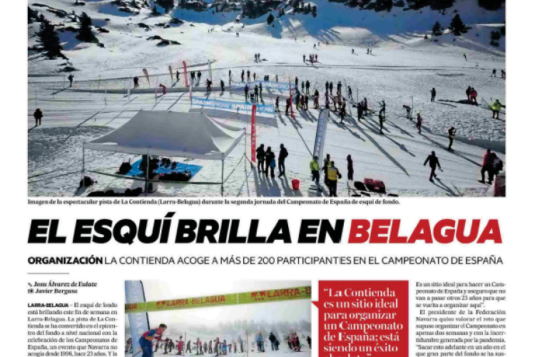 Fotografía del pantallazo de la noticia en la edición impresa del Diario de Noticias