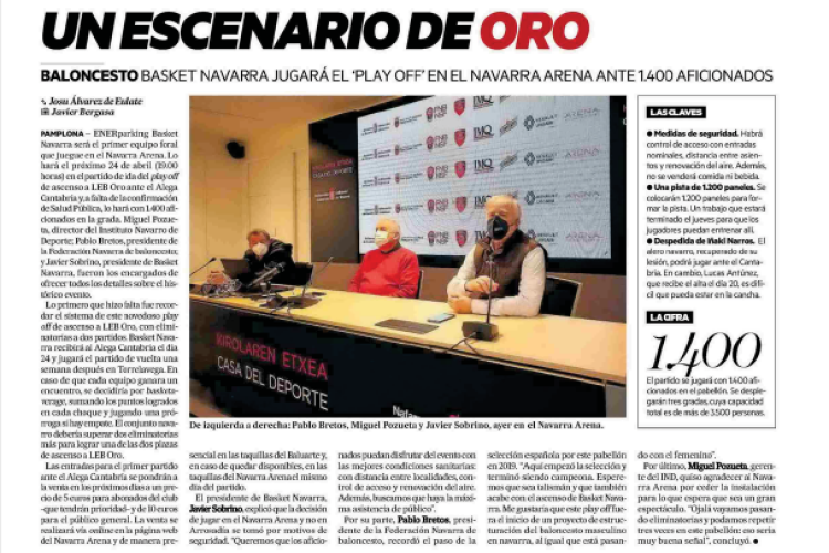 Fotografia del pantallazo de la noticia en la edición impresa del Diario de Noticias