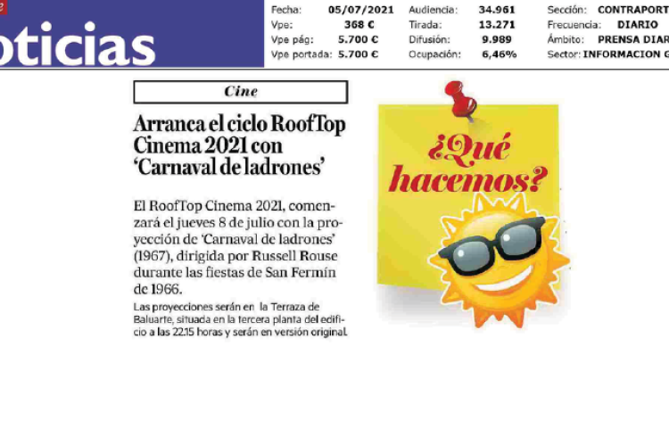 Fotografía del pantallazo de la noticia en la edición impresa del Diario de Noticias