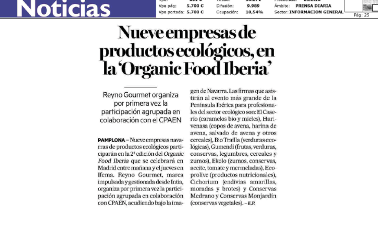 Fotografía del pantallazo de la noticia en la edición impresa del Diario de Noticias