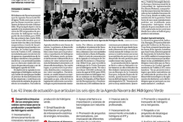Fotografía de la noticia en la edición impresa del Diario de Navarra