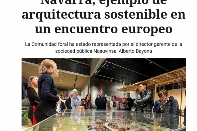 Fotografía del pantallazo de la noticia en la edición online de Navarra.com