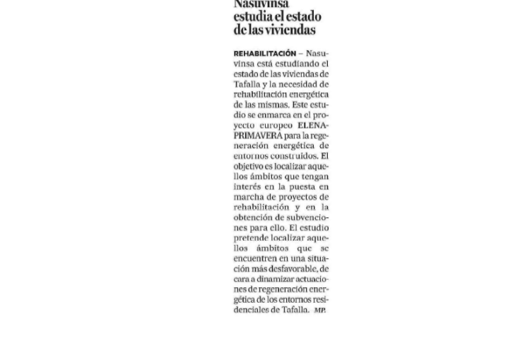 Fotografía del pantallazo de la noticia en la edición impresa del Diario de Noticias.